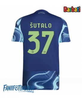Ajax Josip Sutalo #37 Tricou Fotbal Replică 2025-26 Barbati Deplasare